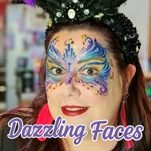 Adult face paint design for women