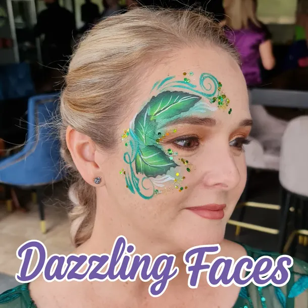 Adult face paint design for women