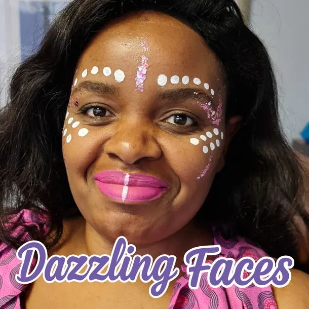 Adult face paint design for women