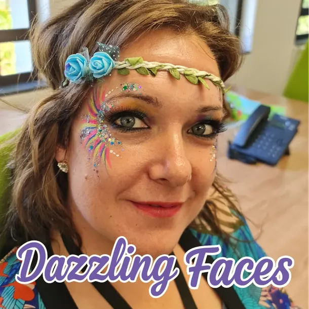 Adult face paint design for women