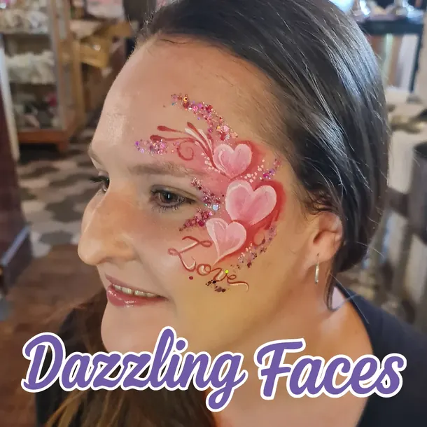 Adult face paint design for women