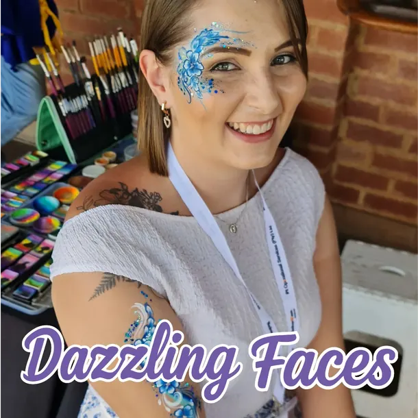 Adult face paint design for women