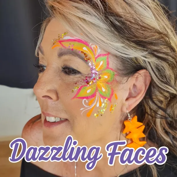 Adult face paint design for women