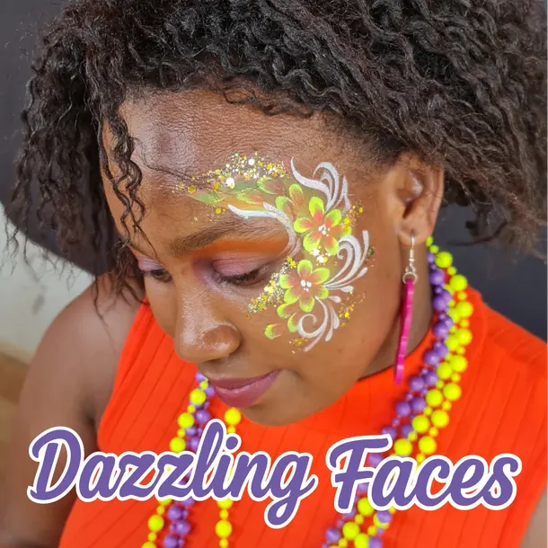 Adult face paint design for women