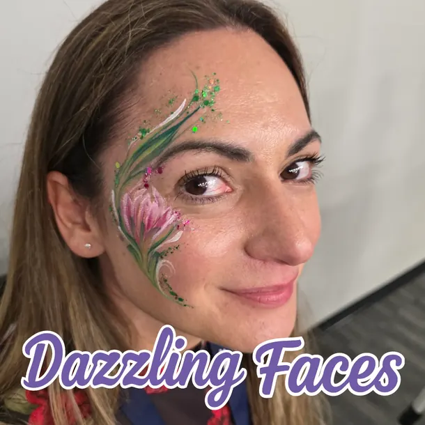 Adult face paint design for women