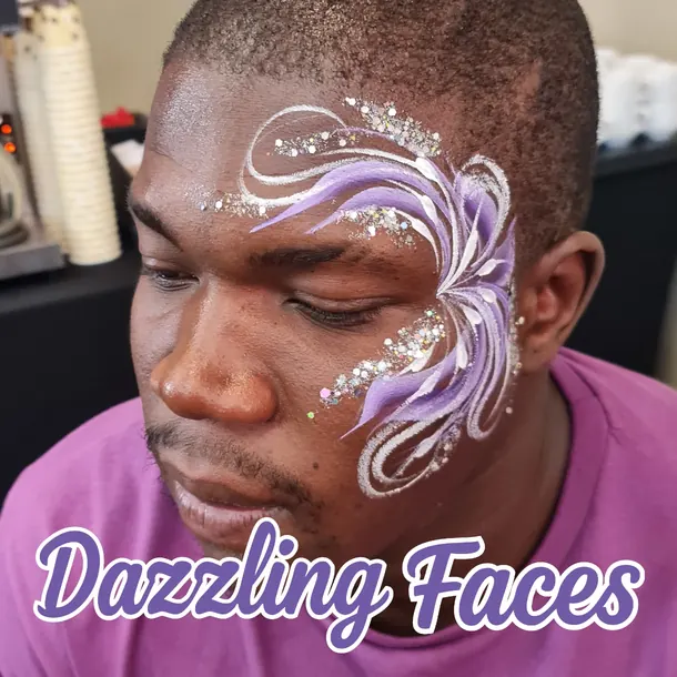 Adult face paint design for men