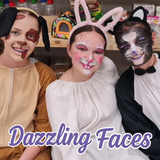 Animal face paint design