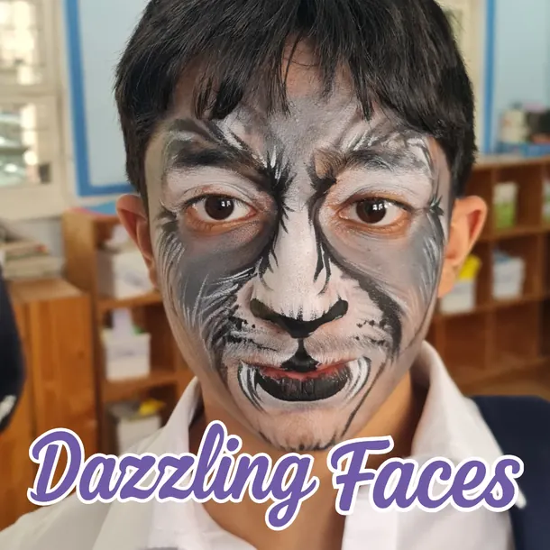 Animal face paint design