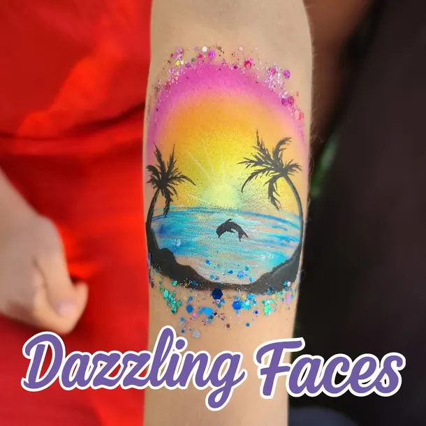 Painted arm art design