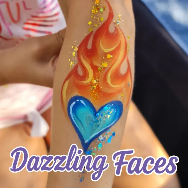 Painted arm art design