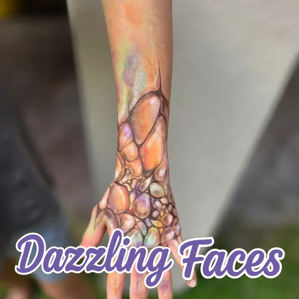 Painted arm art design