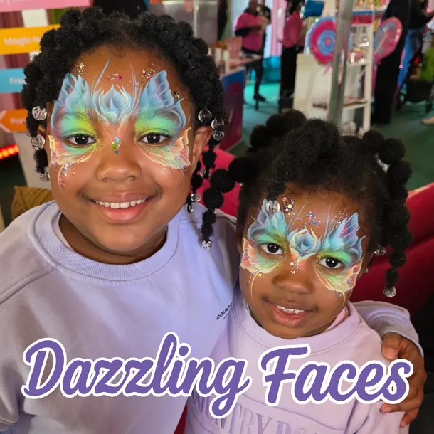 Butterfly face paint design