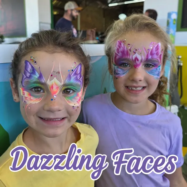 Butterfly face paint design