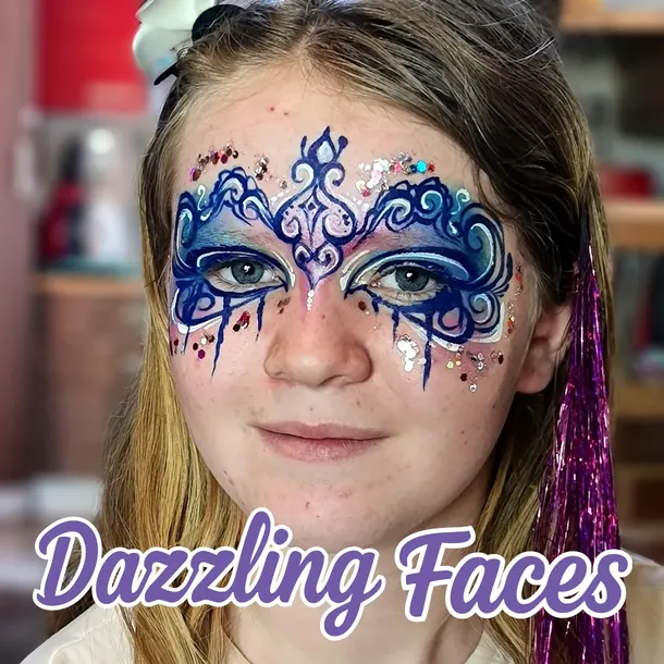 Carnival & Mardi Gras face painting examples
