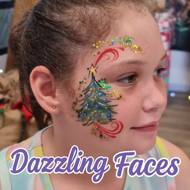 Christmas face paint design