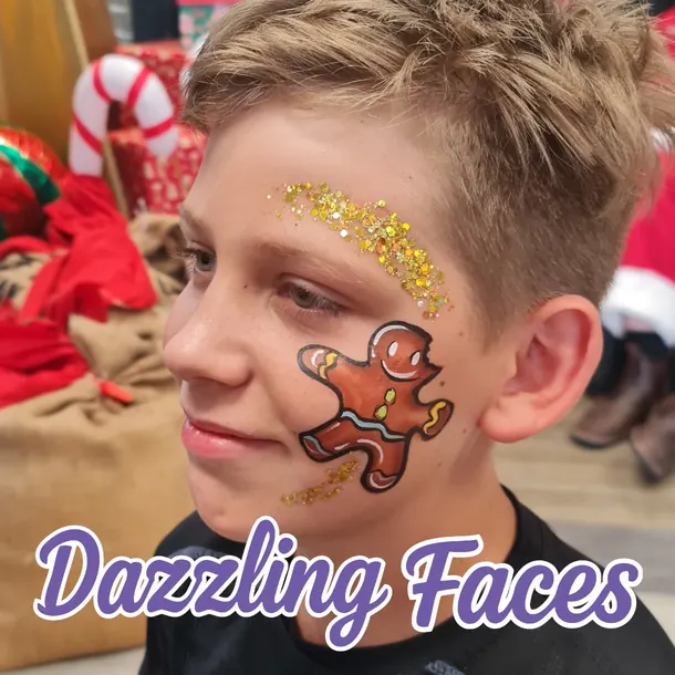 Christmas face paint design