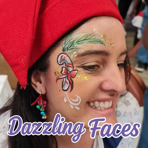 Christmas face paint design
