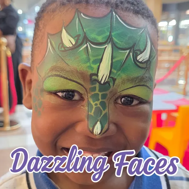 Face paint design by Dazzling Faces