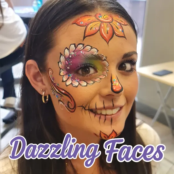 Day of the Dead face paint design