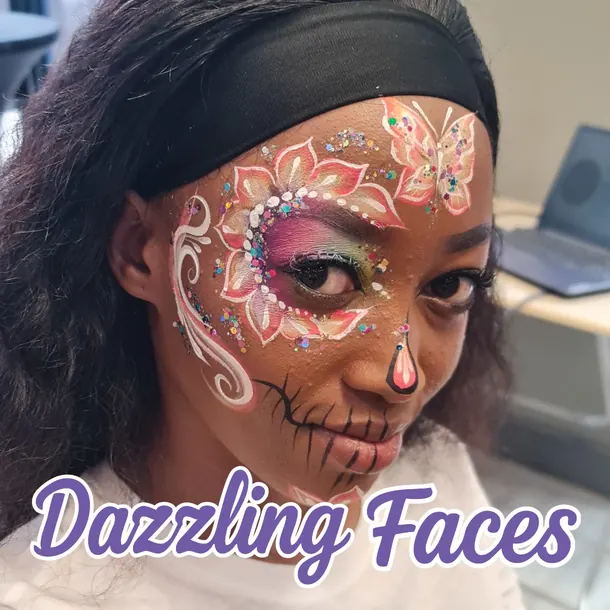 Day of the Dead face paint design