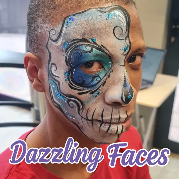Day of the Dead face paint design