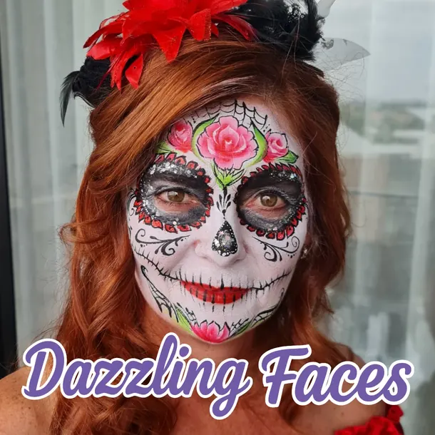 Day of the Dead face painting examples