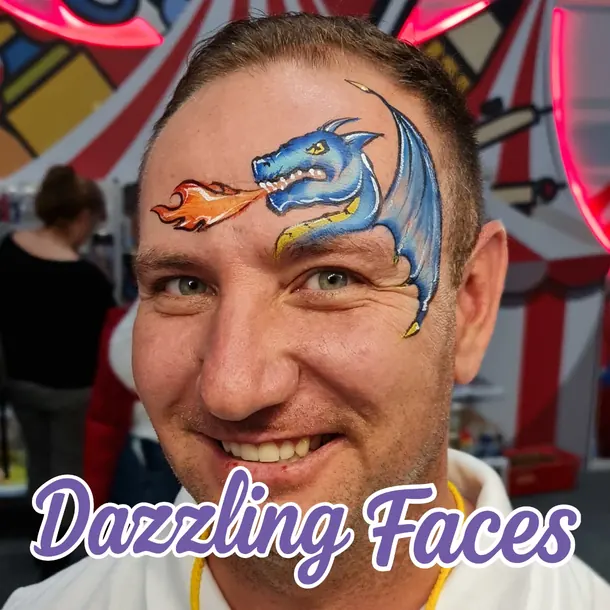 Dragons & Fantasy face painting examples