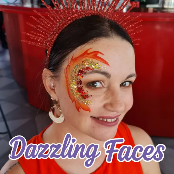Fantasy face paint design
