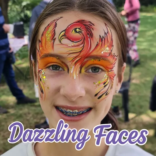 Fantasy face paint design