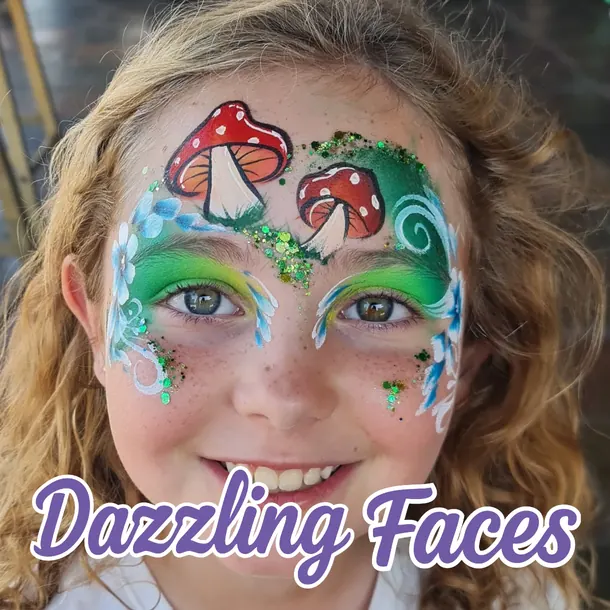 Fantasy face paint design