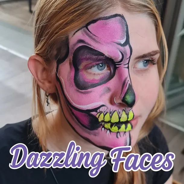Halloween face paint design
