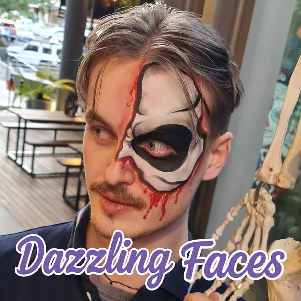 Halloween face paint design