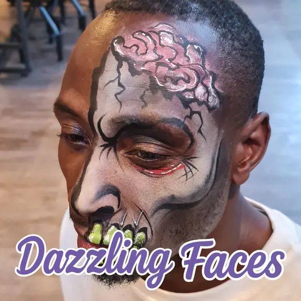 Halloween face paint design