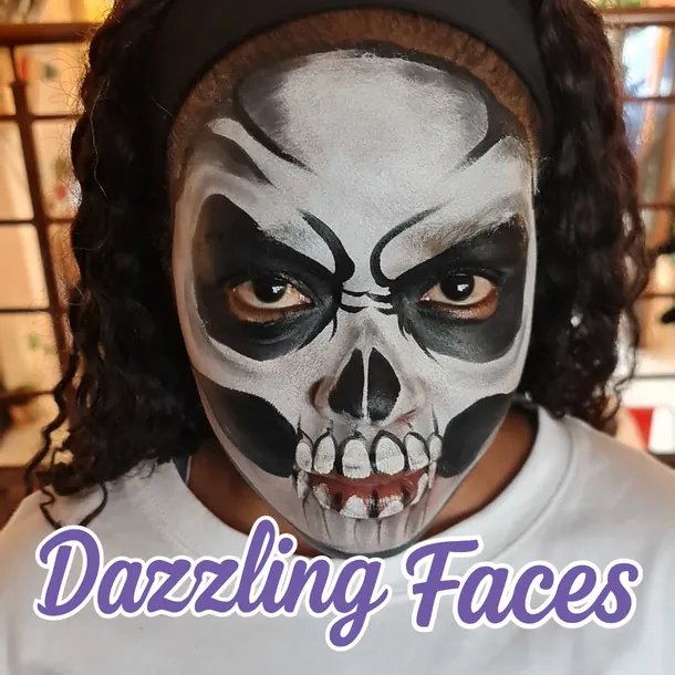 Halloween face paint design