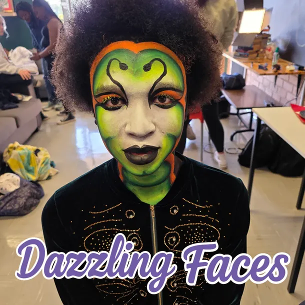 Halloween face paint design