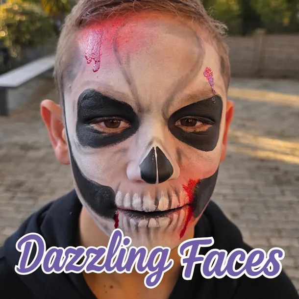 Halloween face paint design