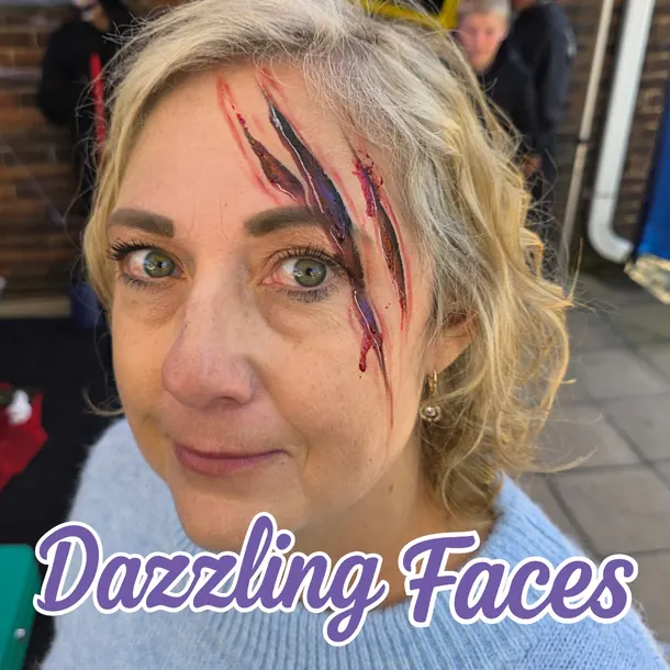 Halloween face paint design