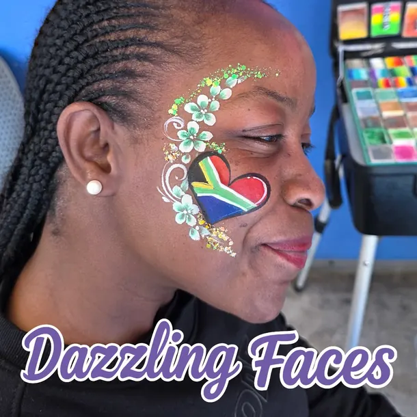 Sports Events face painting examples