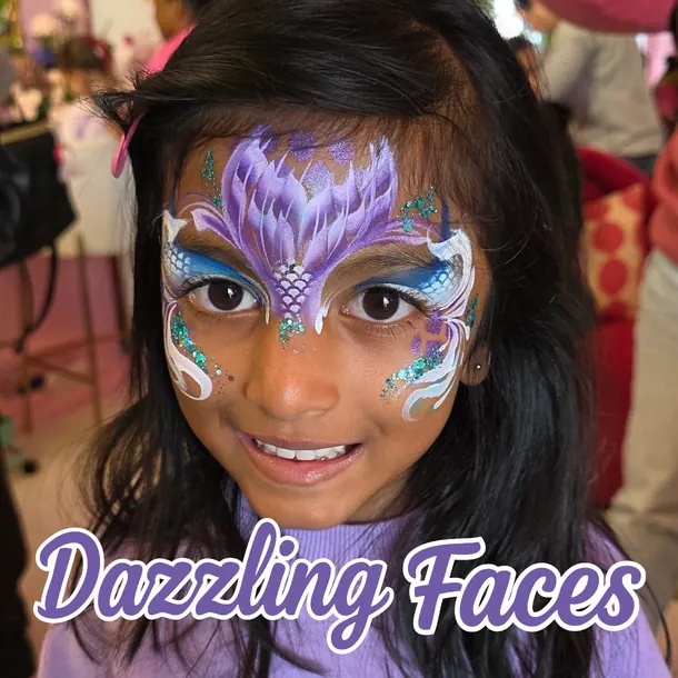 Face paint design by Dazzling Faces
