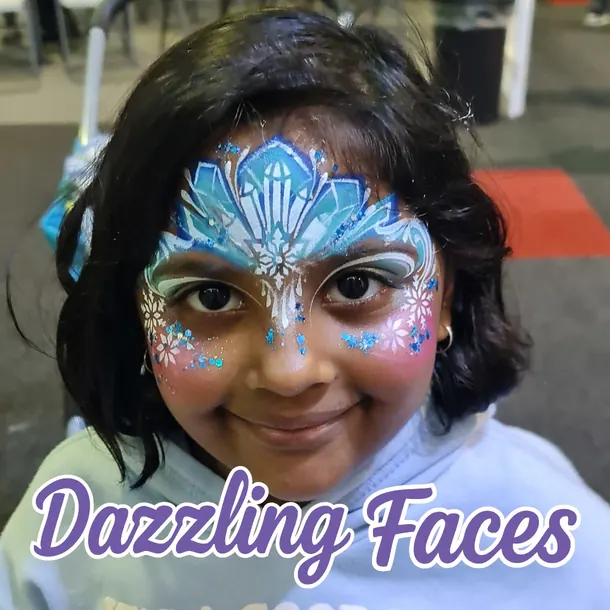 Princess and fairy face paint design