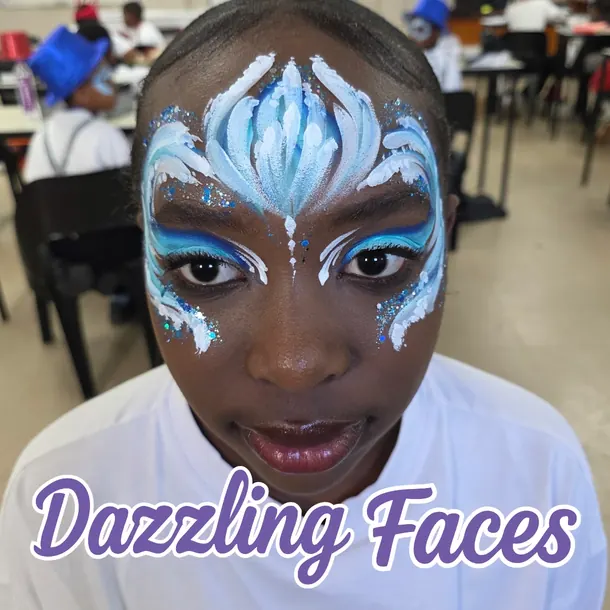 Princess and fairy face paint design