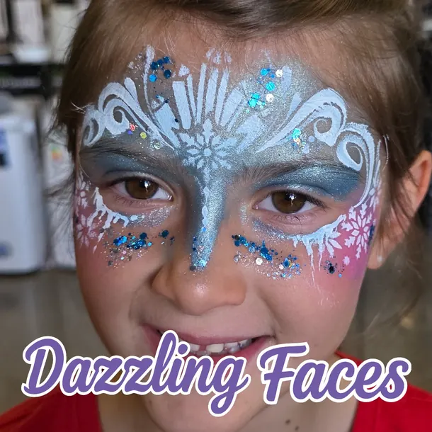 Princess and fairy face paint design