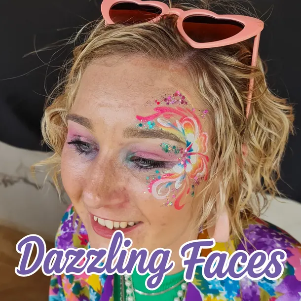 Festival Sparkle face painting examples