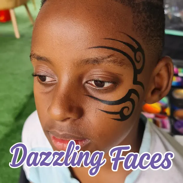 Face paint design by Dazzling Faces