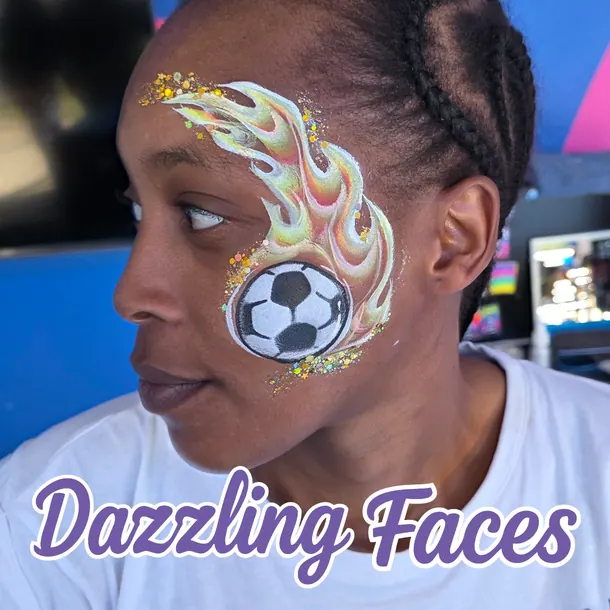 Face paint design by Dazzling Faces