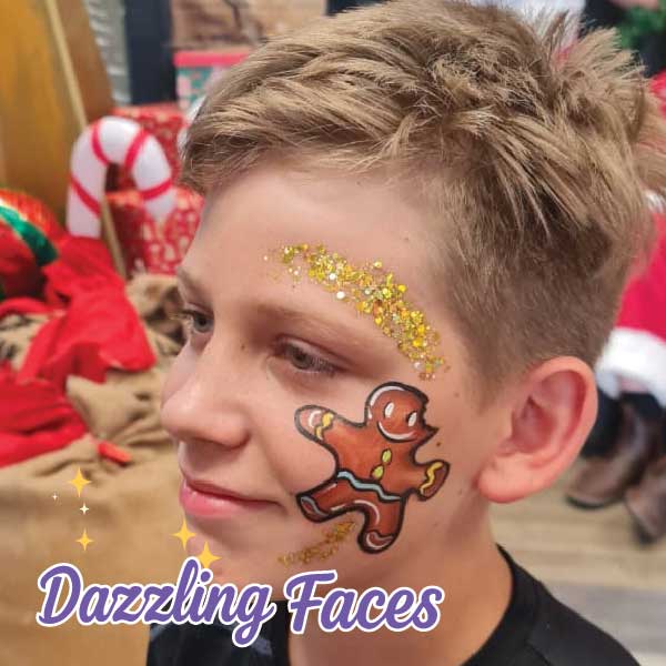 Christmas face painting design