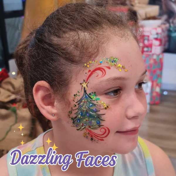 Christmas face painting design