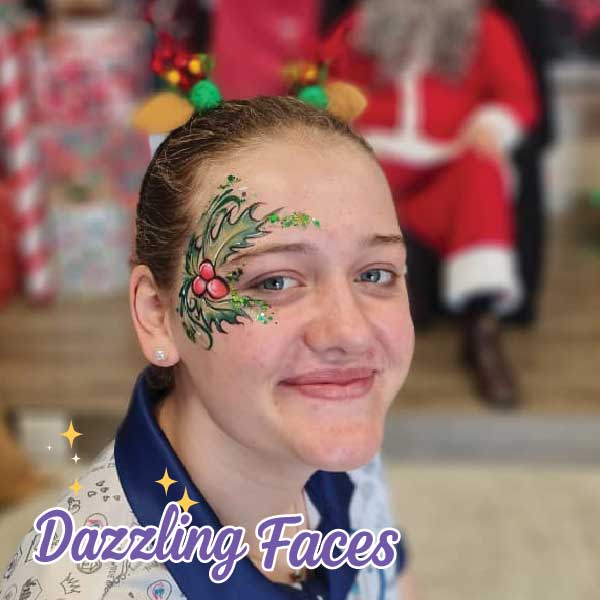 Christmas face painting design