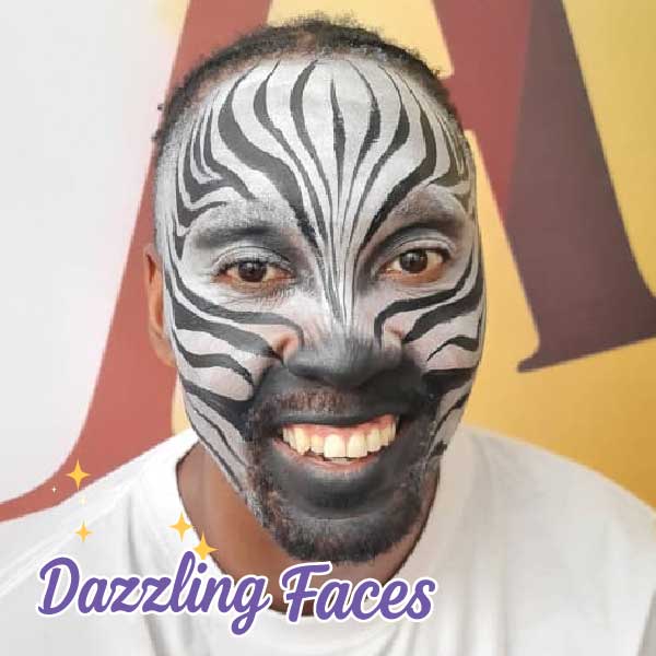 Animal face painting at the Lion King: Mufasa premiere