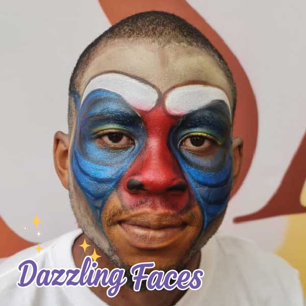 Animal face painting at the Lion King: Mufasa premiere